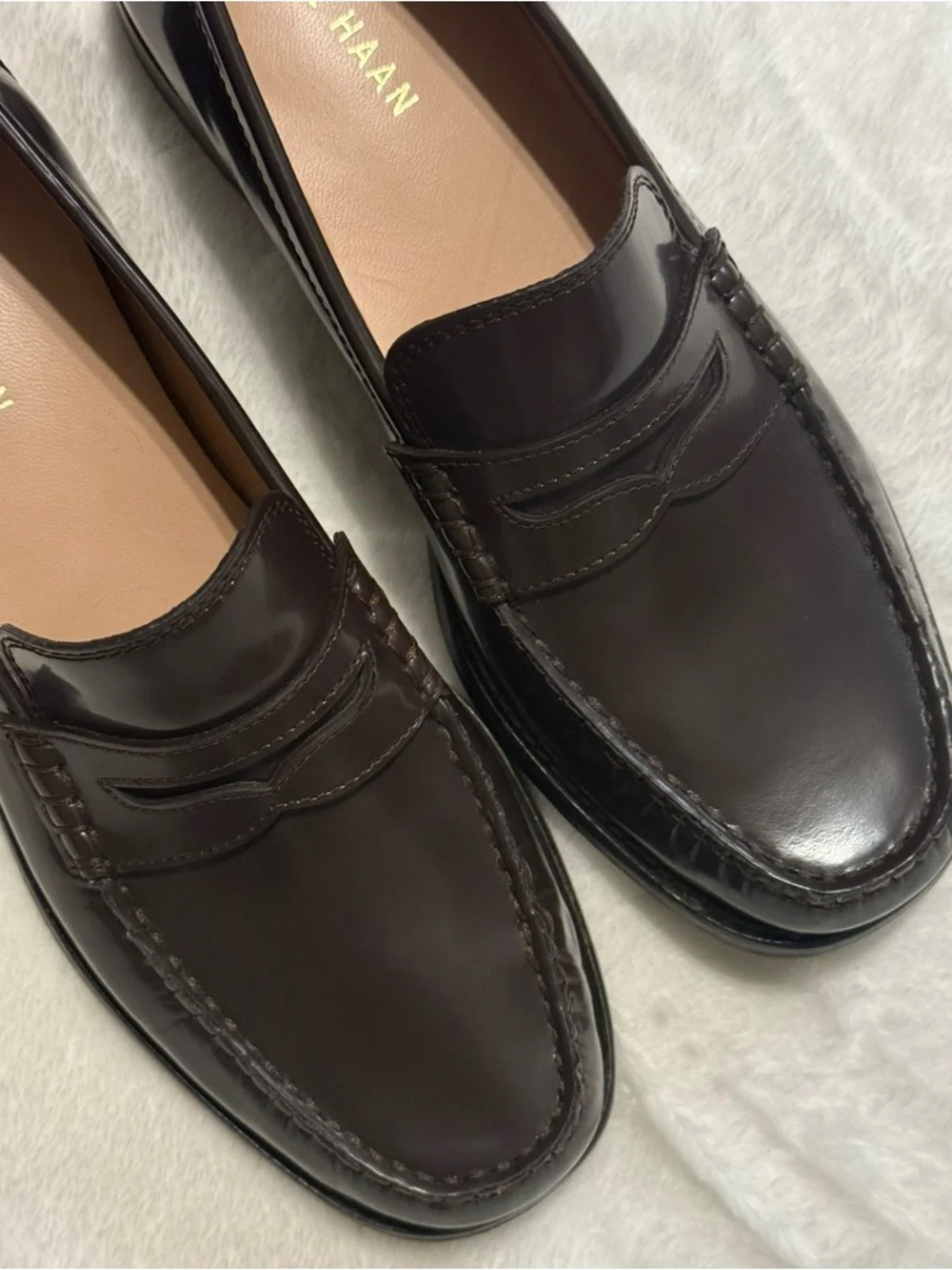 Cole Haan
Women's Lana Lux Penny Remastered Loafers in Dark Brown Leather - Picture 5 of 10
